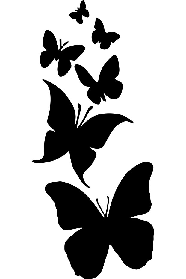 Butterflies 2 Auto Sticker(12X28 cm)
