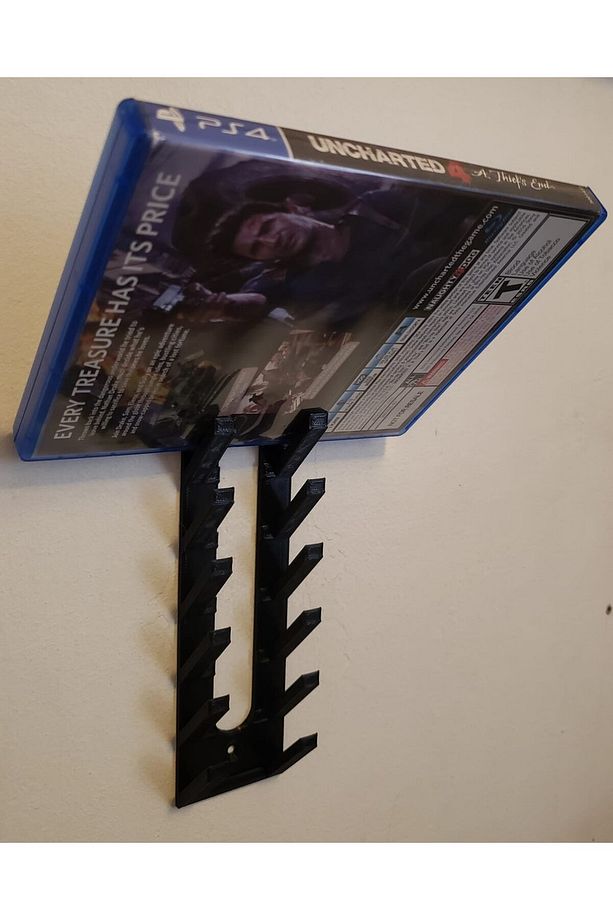 Byr3D Dvd/Ps4/Ps5/Bluray/Xbox360 Duvar Rafı T5343419 Sadece Plastik Aparattır - 2