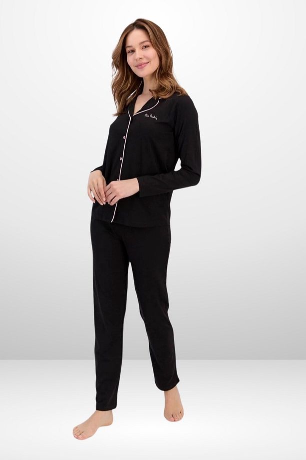 Kadın Modal Boydan Patlı Pijama Takımı  PC.11.04.7.P.717.U.E01 - 2