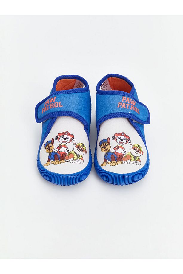 LCW STEPS Mavi Paw Patrol Baskılı Cırt Cırtlı Erkek Bebek Panduf - 3