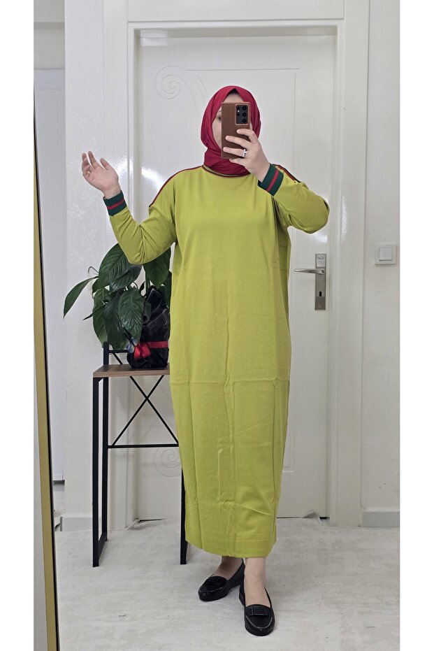 Merserize triko elbise - 3