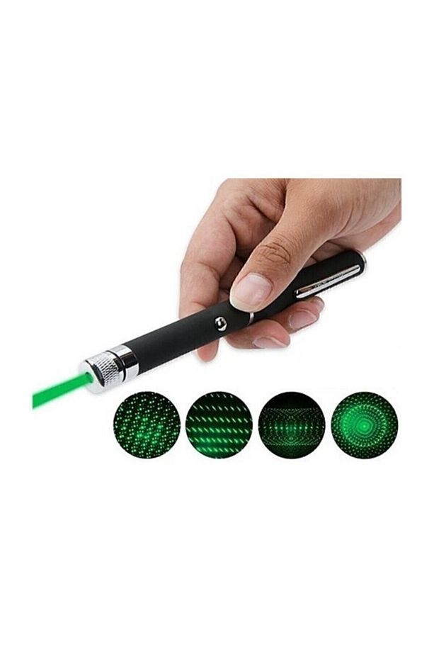 Nanopro Yeşil Pointer 15 Km Menzil 50 Mw Kalem (5 Başlık) - 1