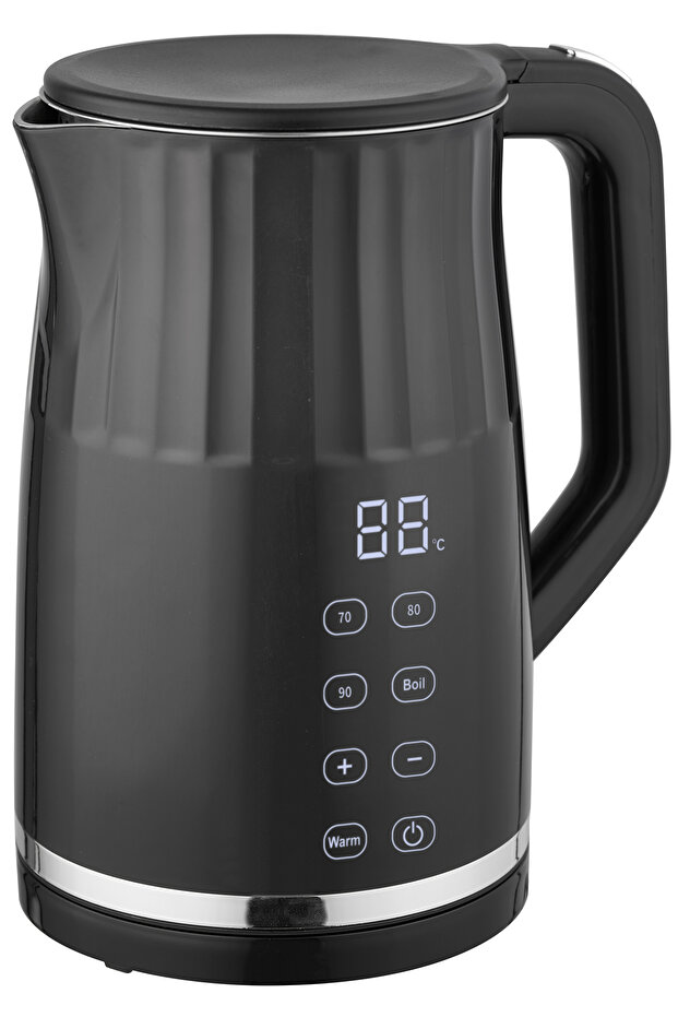 ELECTRIC SMART KETTLE WITH DIGITAL DISPLAY 1.7L BLACK . - 1