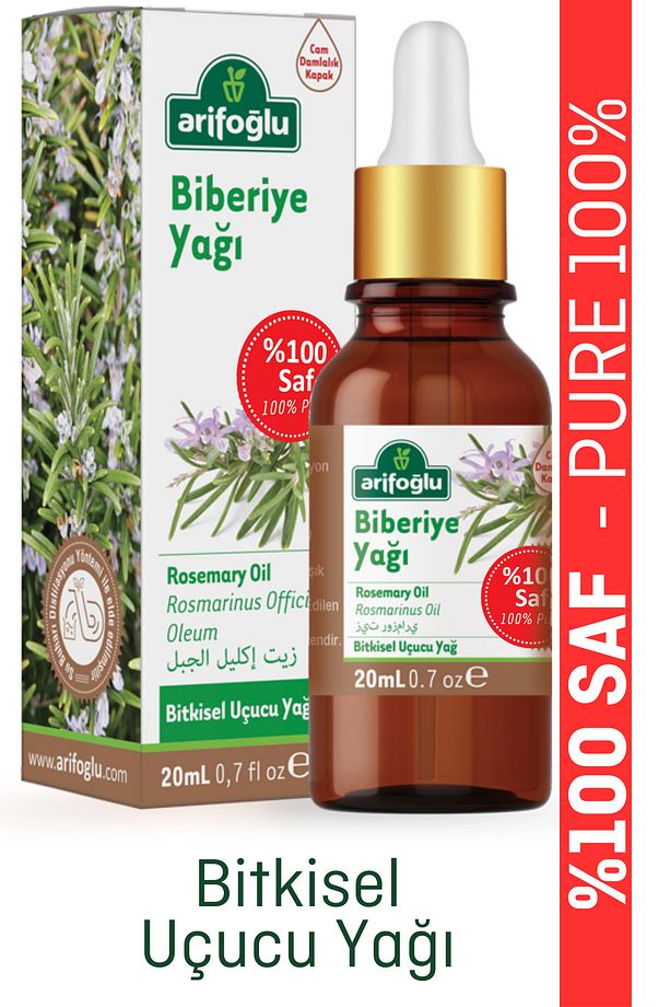 Biberiye Yağı 20ml %100 Saf Ve Doğal Rosemary Oil - 1