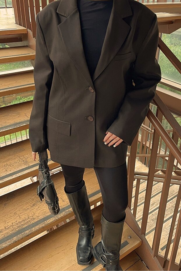 Oversize Blazer Ceket - 4