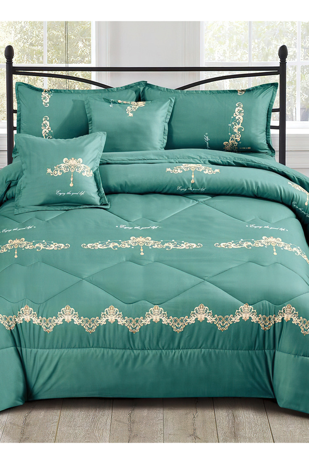 Comforter Set King Size 6 Pieces Comforter Set Twin Unisex Bedding Set - 4