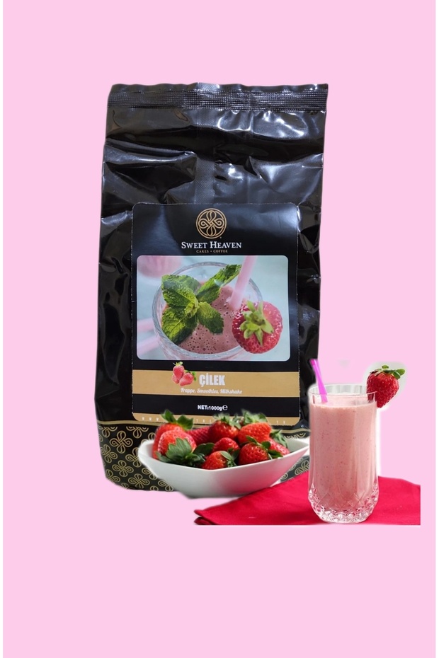 Çilek Frappe ( Milkshake ) 1000 gr Poşet - 2