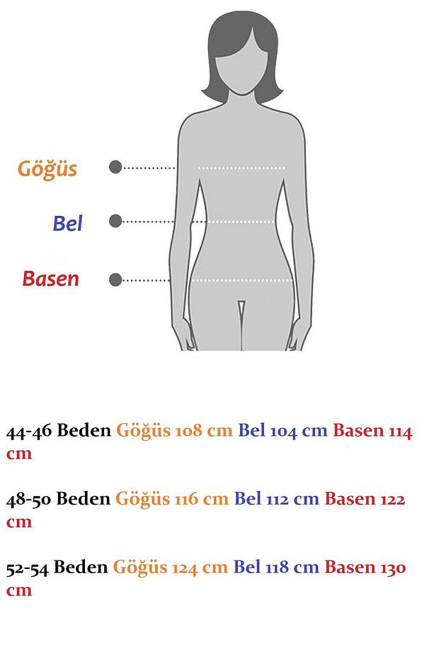 Yazlık Çift Cepli Desenli Esnek Büyük Beden Elbise 18E-2564 - 4