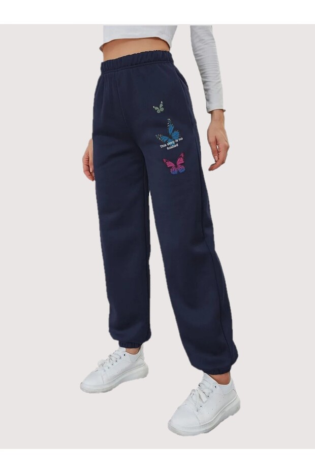 3-Piece Colorful Butterfly Printed Unisex Sweatpants Eyax Sportwear Company
