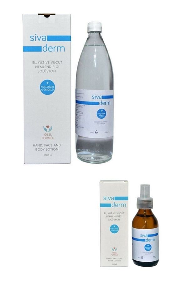 Sivaderm 2'li Set Kolloidal Gümüş Suyu 1 Lt, Kollaidal Gümüş Suyu Sprey 100 Ml - 6