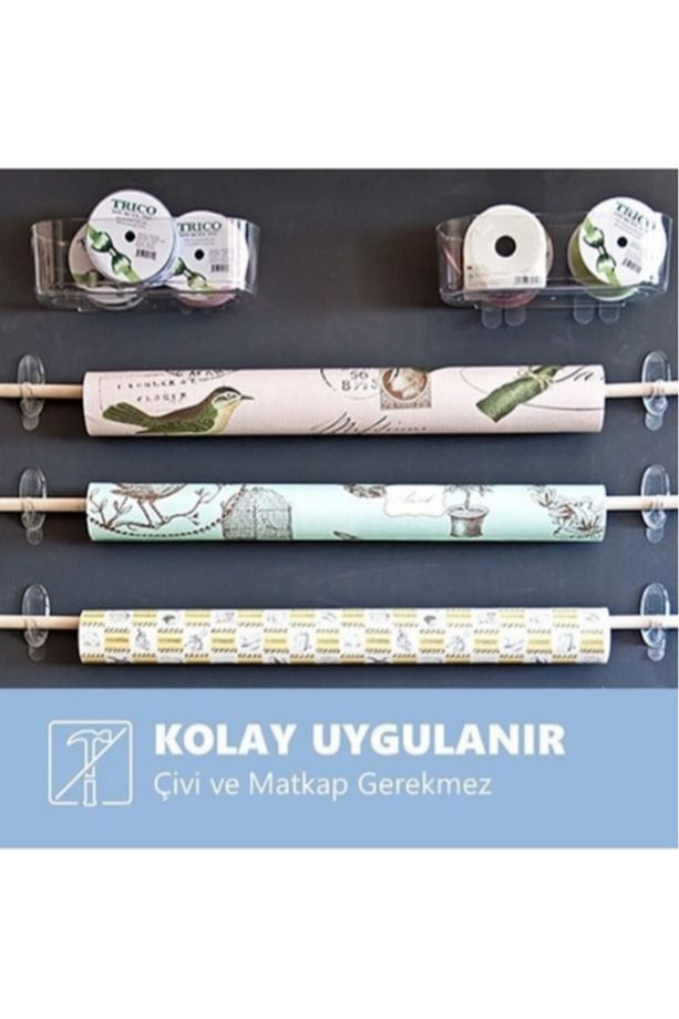 17091CLR-CEE Command Orta Boy Şeffaf Askı 2 Askı + 4 Cırt Bant - 2