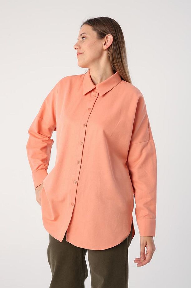 Somon01-Oversize Basic Gömlek - 3