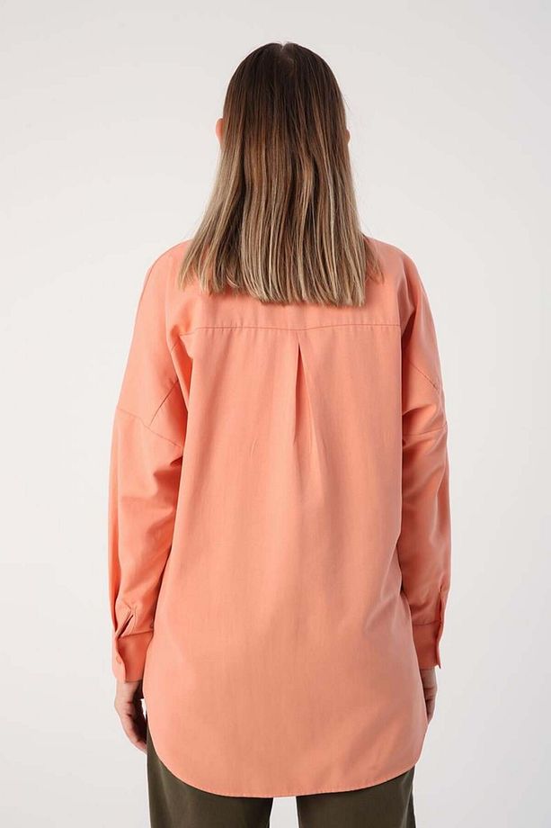 Somon01-Oversize Basic Gömlek - 4