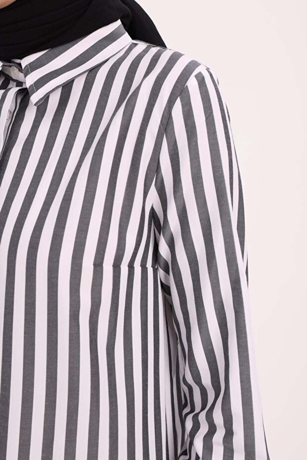 -Gizli Patlı Gömlek Tunik - 5