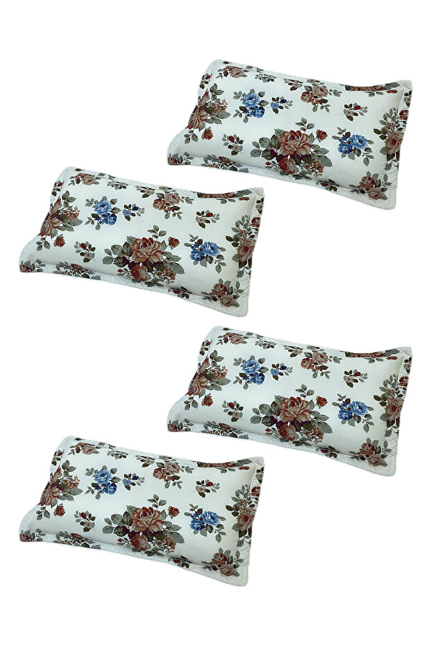 Floral 4 Piece Pillow Case Set 50x75cm