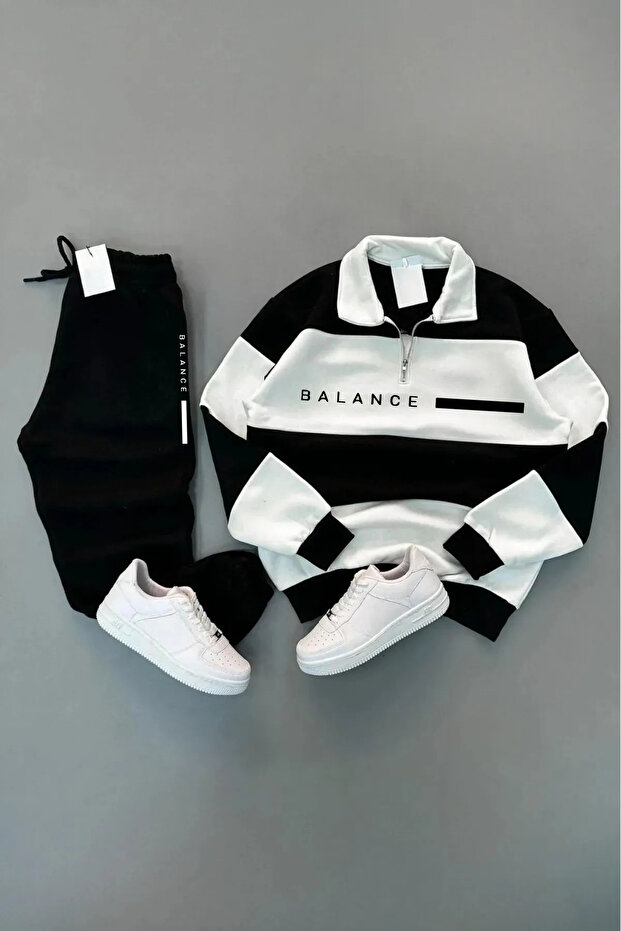 طقم رياضي رجالي من NICE مطبوع عليه Balance