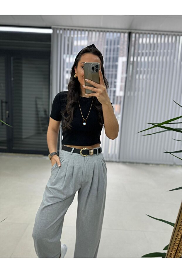 Ms Gri Pantolon - 2