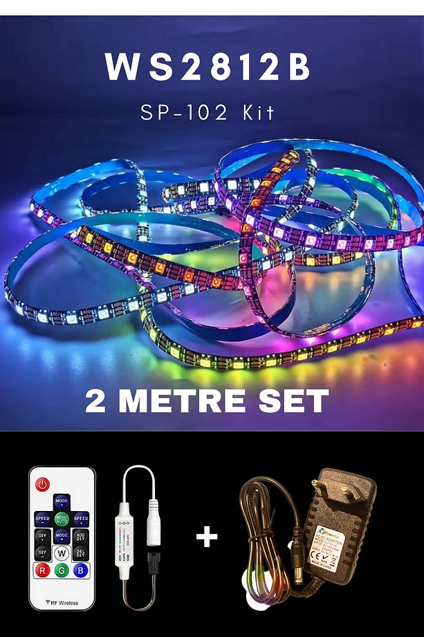 WS2812B  Kumandalı / Tak çalıştır Adreslenebilir şerit led - 1