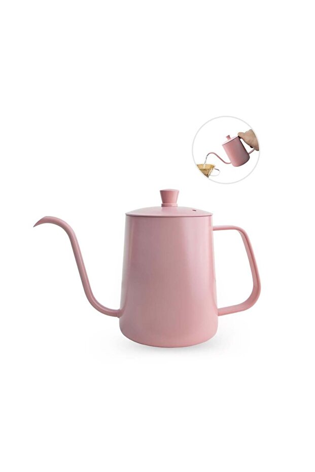 وعاء تقطير القهوة v60 سعة 600 مل باللون الوردي - 1