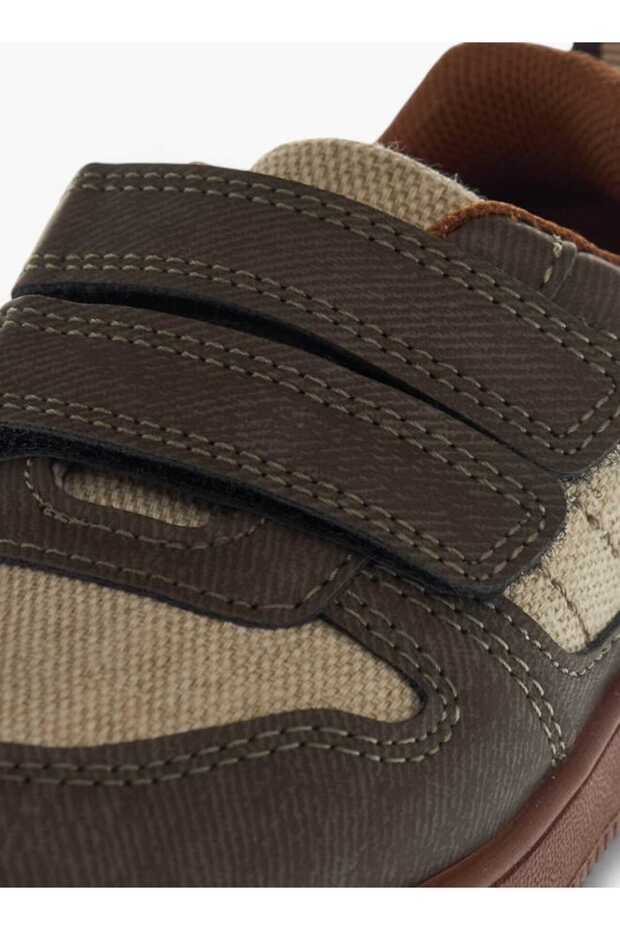 Panelled Sneakers with Hook and Loop Closure - 4