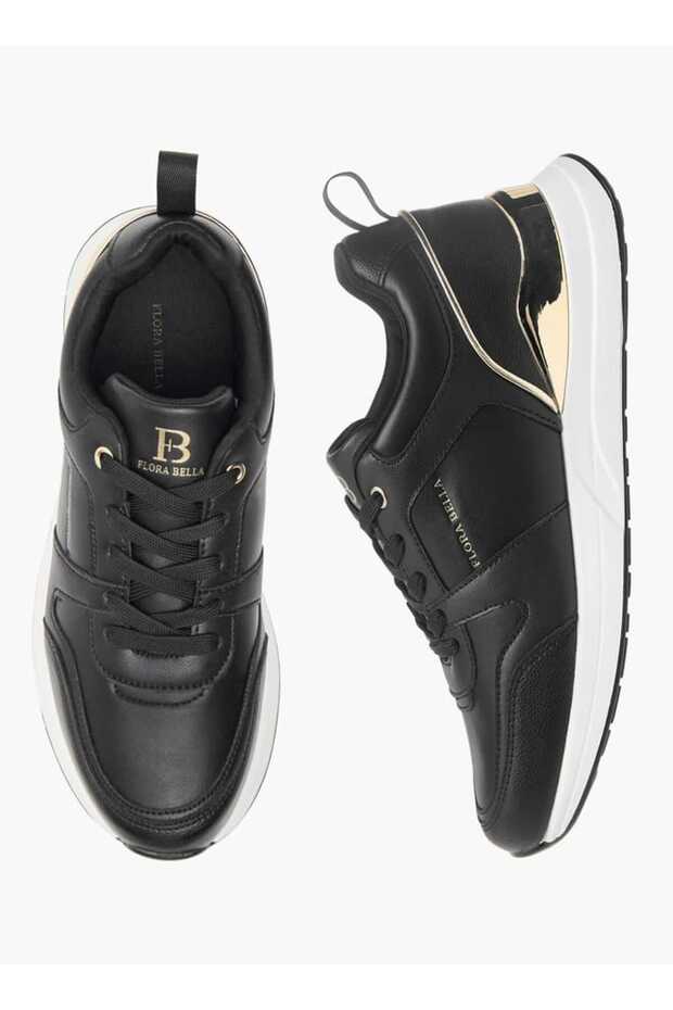 Flora Bella Panelled Ankle Sneakers with Lace-Up Closure