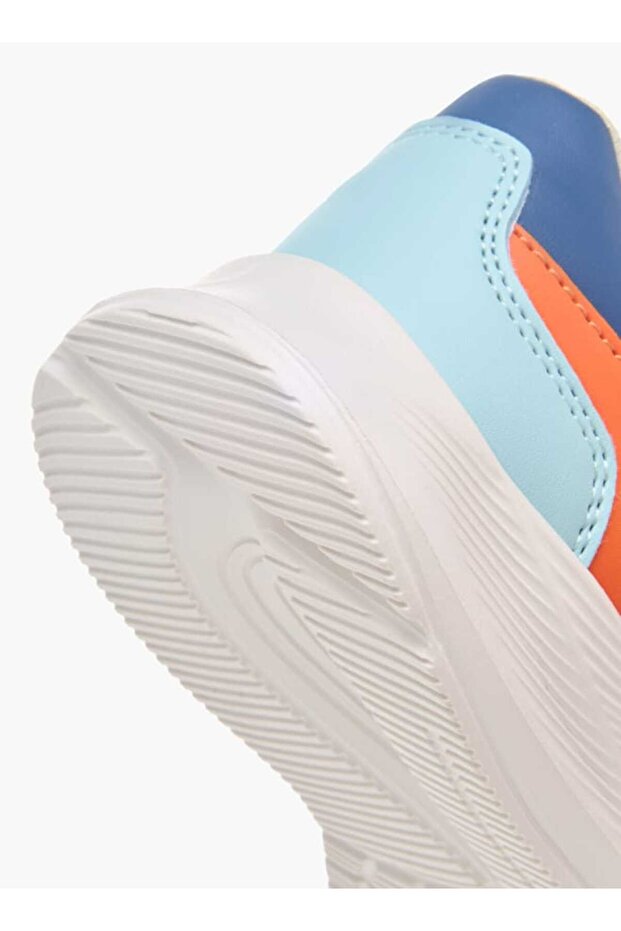 Colourblock Sneakers with Hook and Loop Closure - 5