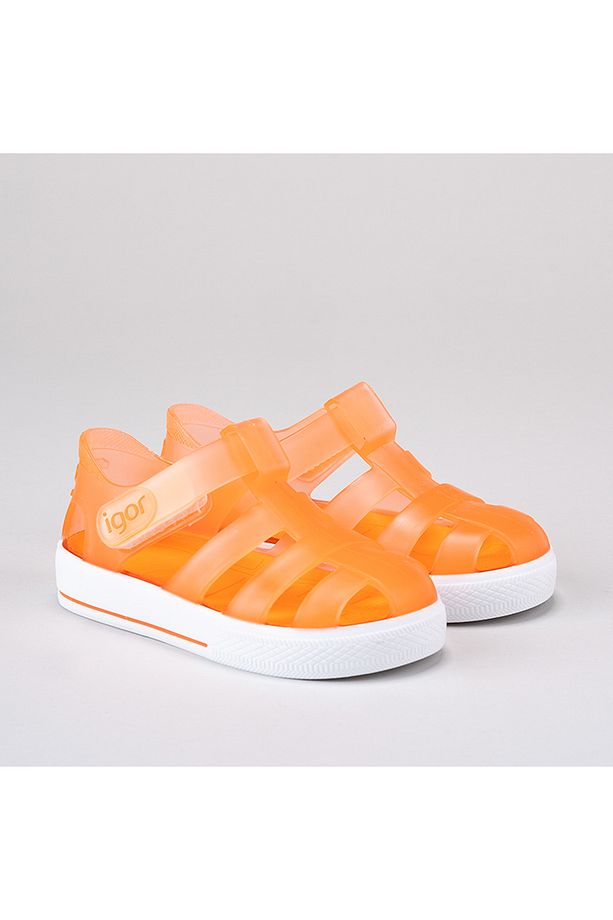 Star Unisex Çocuk Turuncu Sandalet - 2