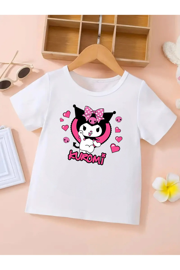 تيشيرت مطبوع برقبة دائرية من Kuromi