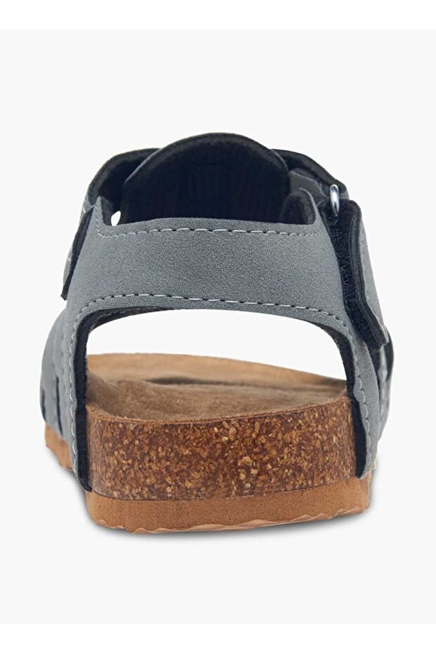 Strappy Sandals with Hook and Loop Closure - 4