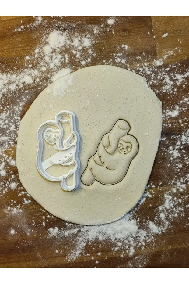 White Color - 3 Pieces Lazy Animal Cookie Mold