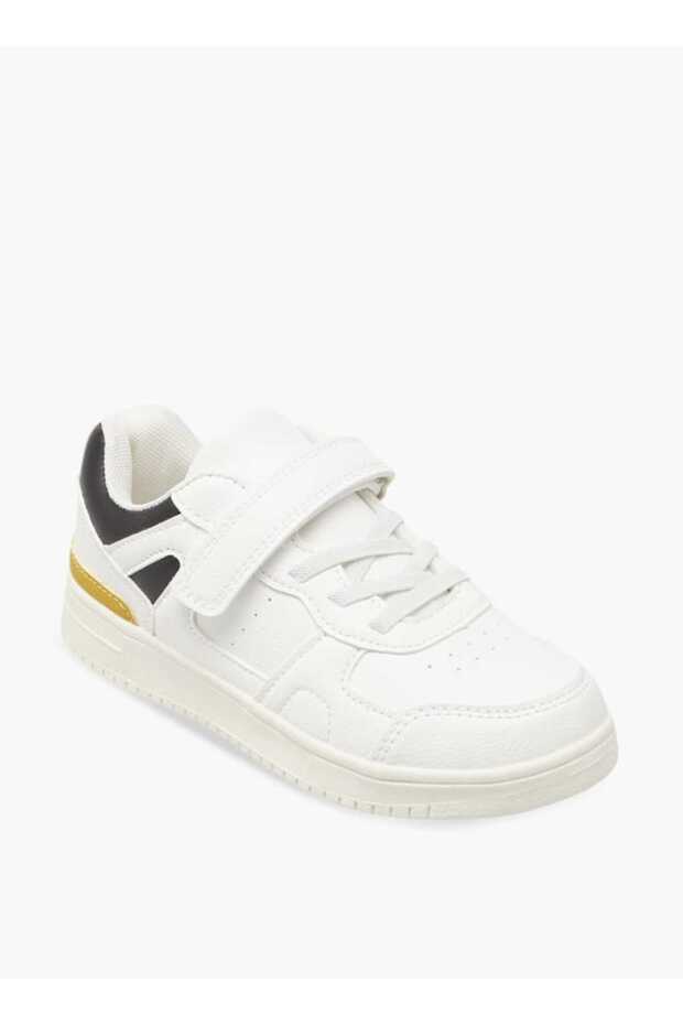 Colourblock Sneakers with Hook and Loop Closure - SX240035K - 2