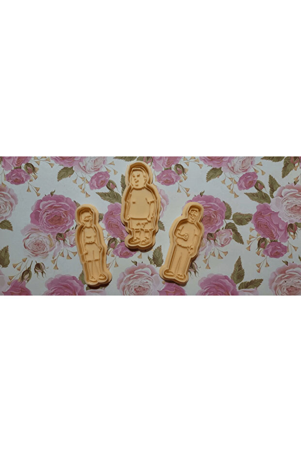 King of the Hill White Cookie Mold - 3 Pieces Shaped