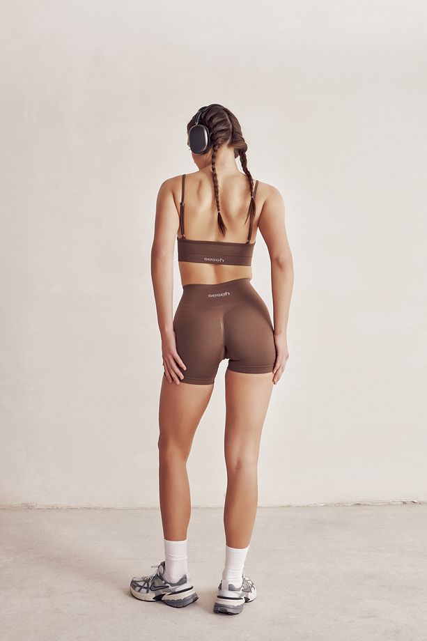 Solis Mocha Kahve Seamless Spor Biker Şort - 3