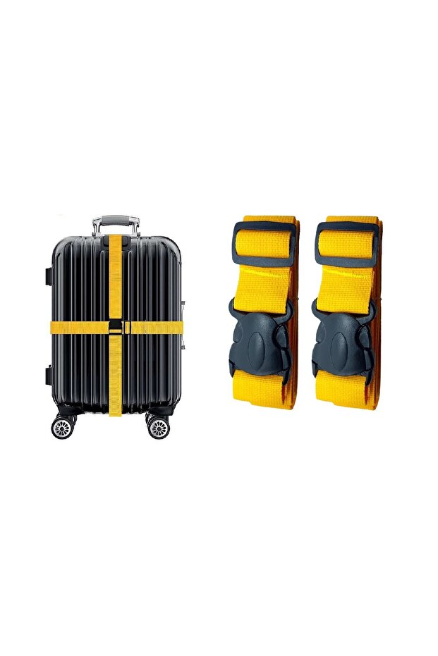 Valiz Kemeri Ve Bavul Kemeri * 2 Adet * Sarı - 3
