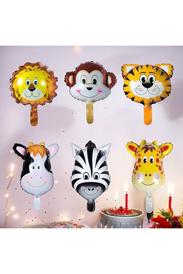 Animals Foil Balloon 6 Pieces