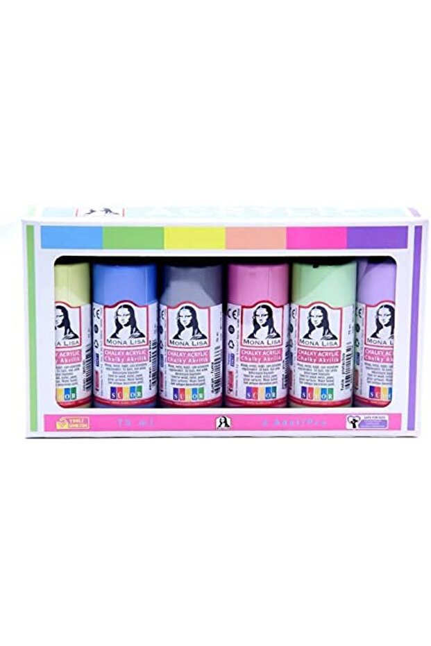 SÜDOR AKRİLİK BOYA 70ML CHALKY 6LI SD1006C - 2