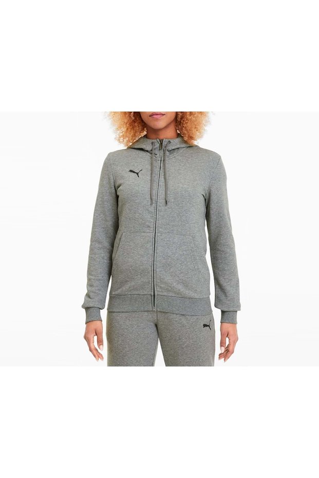 657083 Teamgoal 23 Casuals Hooded Jacket W Women's Hooded Sweatshirt Gray
