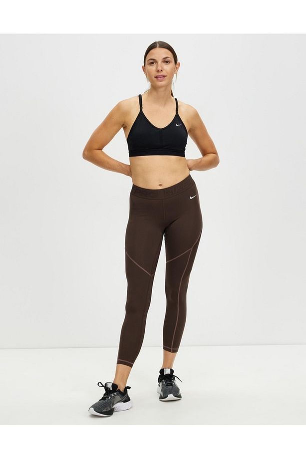Pro Dri-FIT Mid-Rise 7/8 Tight Novelty Kahverengi Kadın Tayt - 8