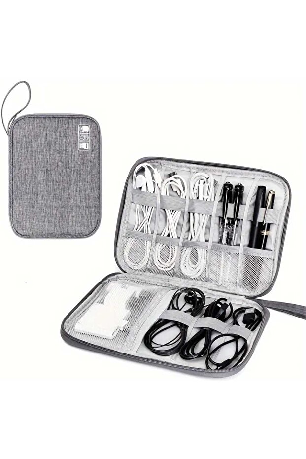Electronic Device and Cable Organize Portable Travel Bag