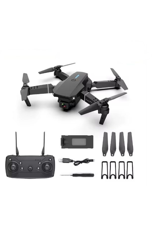 E88 Pro Mini Drone Quadcopter Wifi Fpv Drones ile geniş açı Hd 4K kamera yüksekliği RC - 2
