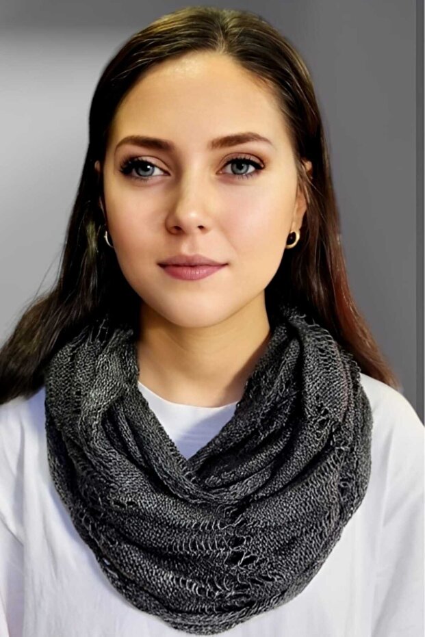 Women's Double Wrap Knitwear Knitted Neck Collar