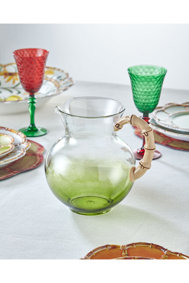 Bambu Yeşil Akrilik Sürahi 900 Ml - 3