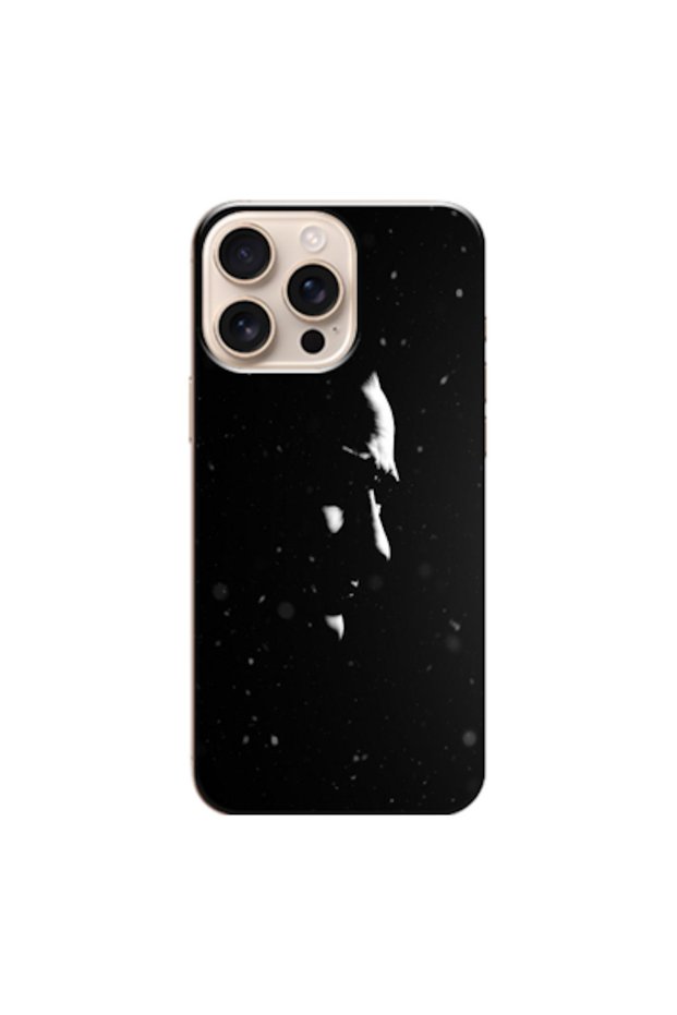 Apple iPhone 16 Pro Compatible Case Ataturk Silhouette Silicone Case (Printed)