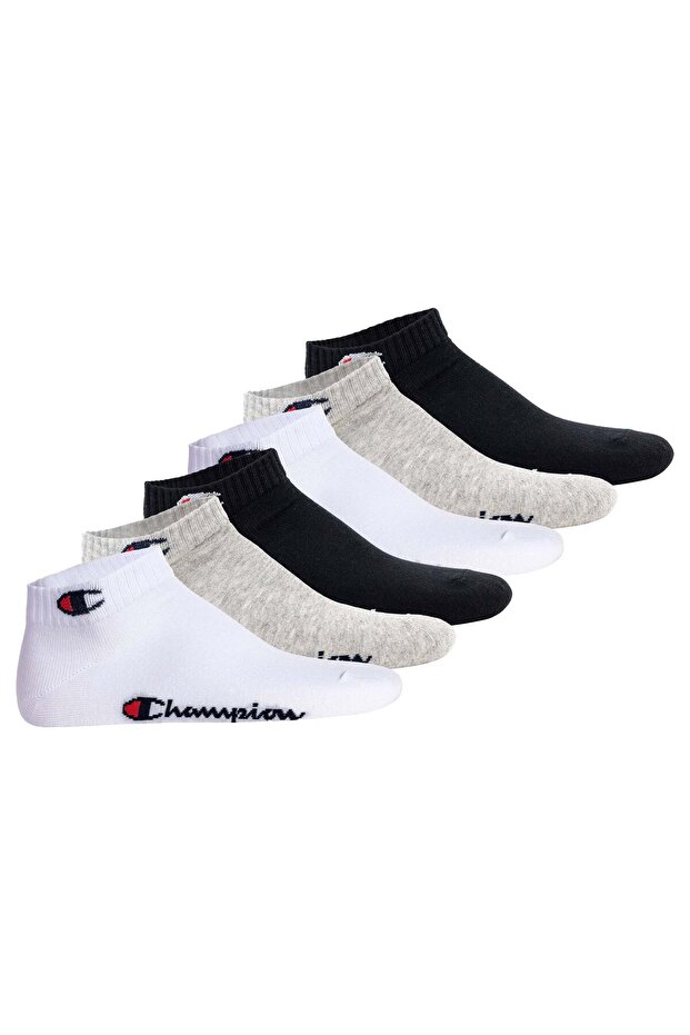 Unisex-Socken, 6er-Pack – Viertelsocken, Basic, Logo