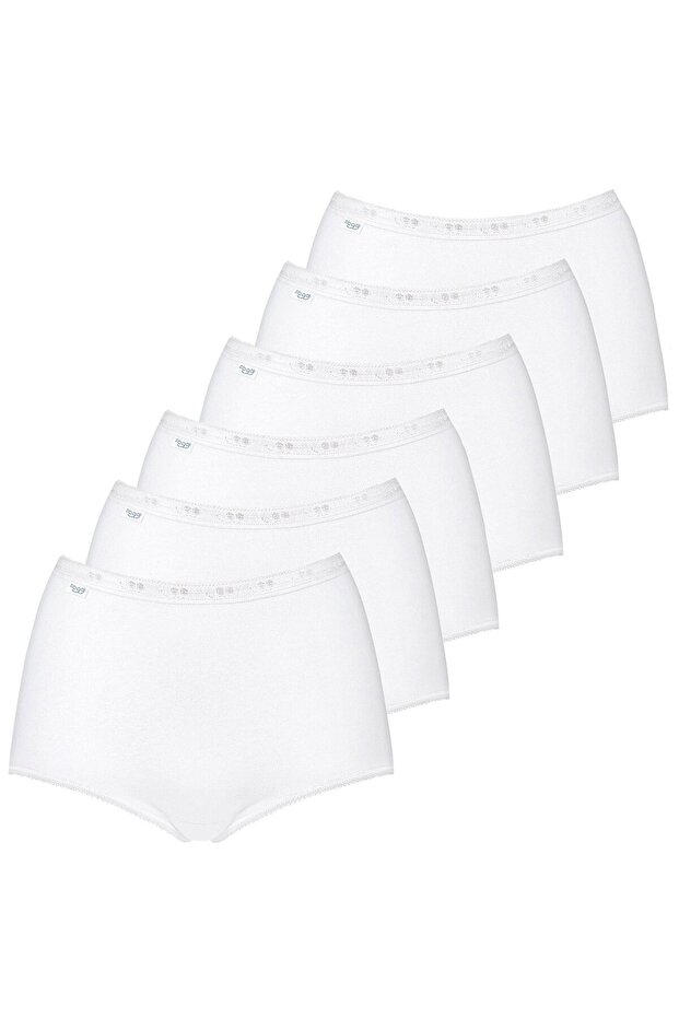 6er-Pack Damen Slip Maxi – Basic+, einfarbig - 1