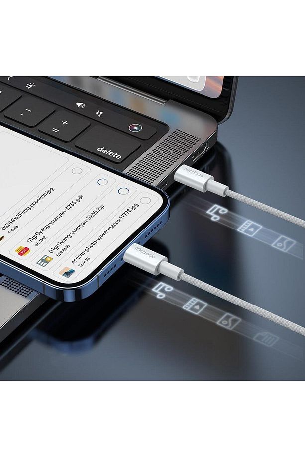 Ca-2770 60w Usb -c To Usb-c Şarj Ve Data Kablosu Beyaz - 1.2 M - 4