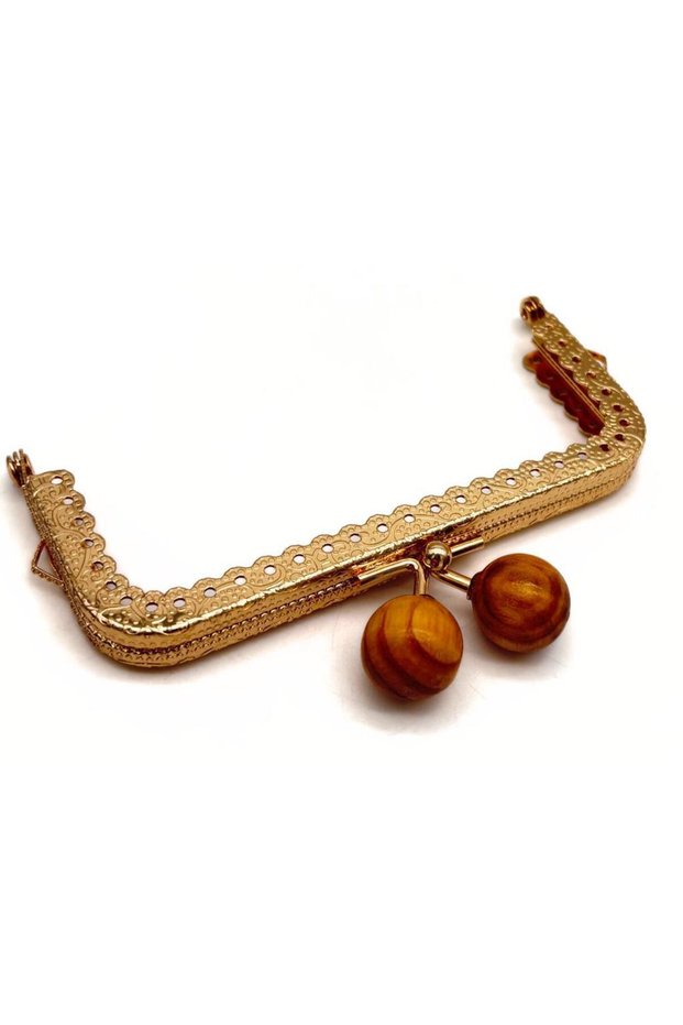 Angel 10.5 cm Light Gold Wooden Bulk Wallet Clip and Burs
