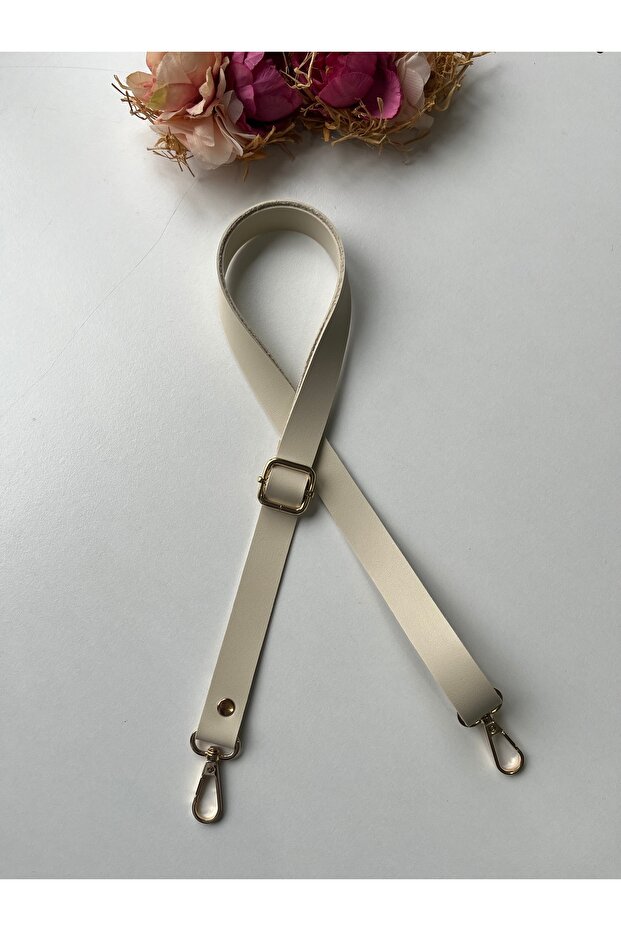Adjustable Bag Handle - Metal Parts Gold Color Strap