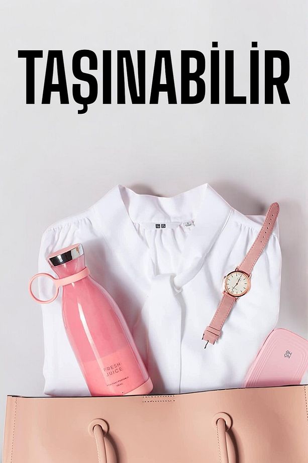 Teknorod El Blender Bardak Blender Şarjlı Taşınabilir Meyve Sıkcağı Smoothie - 4