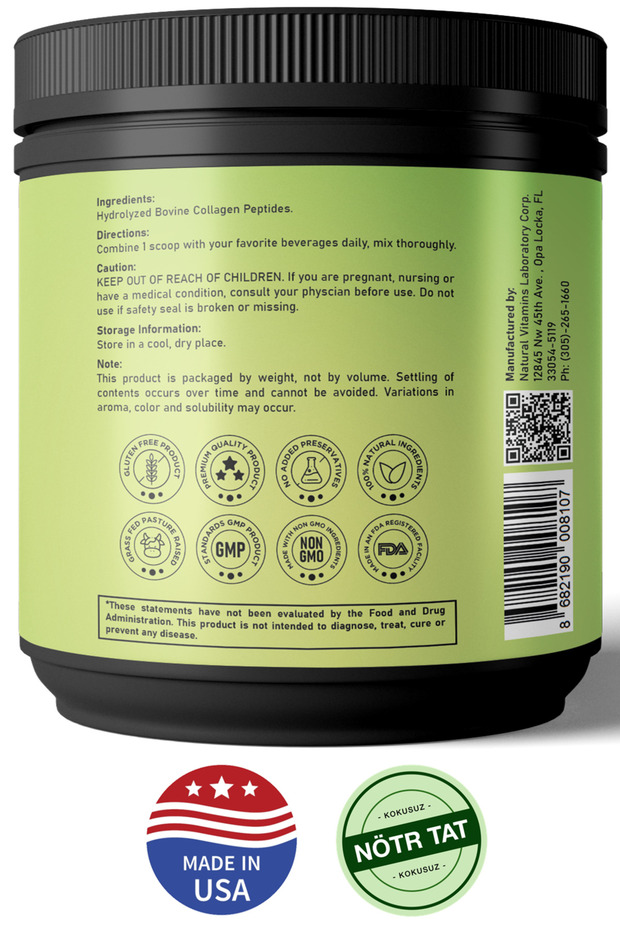 Pure Collagen Peptides 10.000 Mg Saf Hidrolize Toz Kolajen 454gr - 9